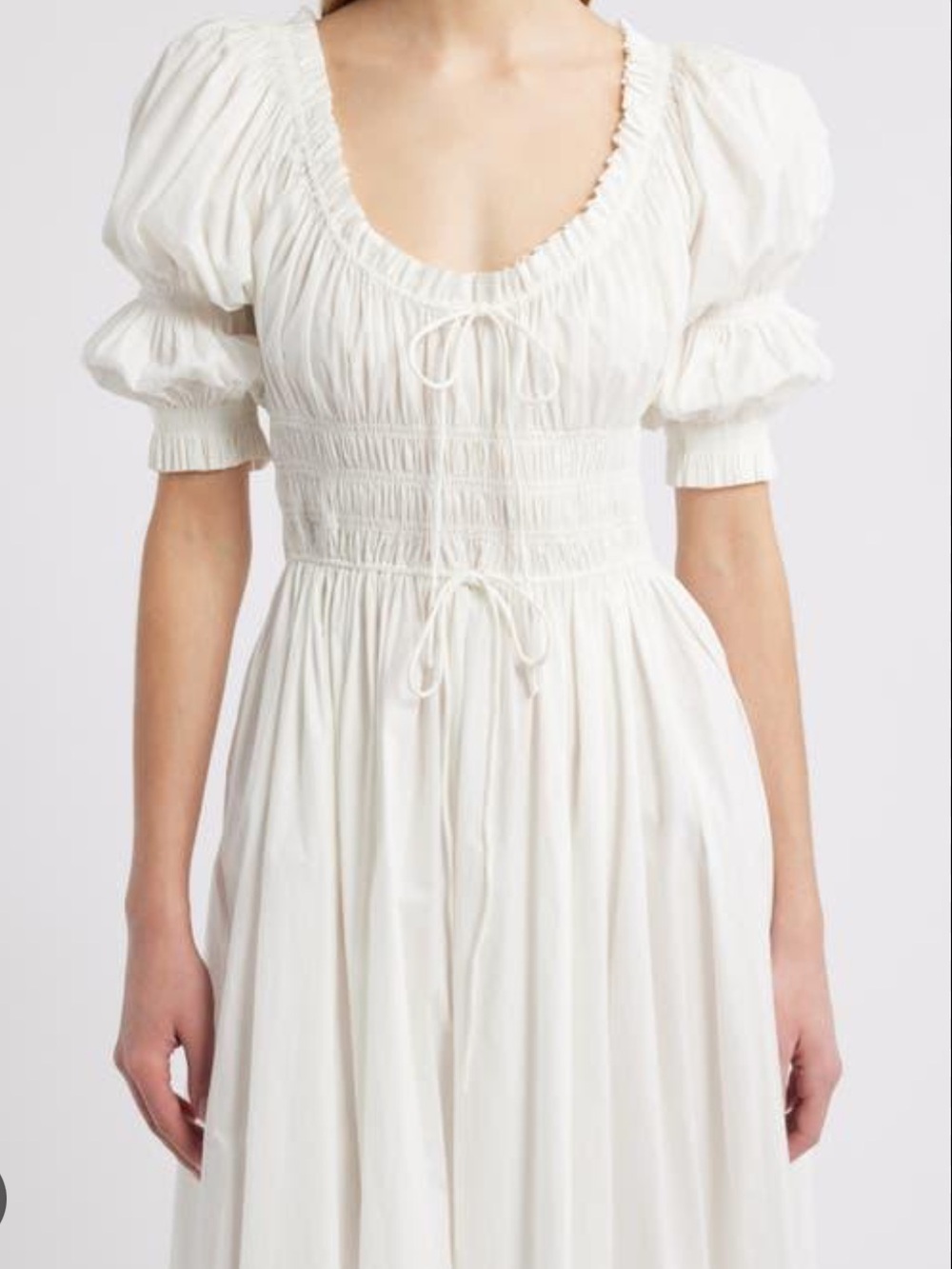 Doen ischia white maxi dress